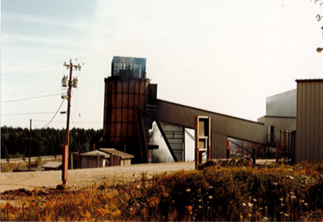Old photo of South Shore Waste Solutions machinery.